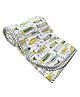 Almitra Sustainables Fish Tales  Hand Block Printed Muslin Blanket- 1 Quantity