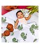 Almitra Sustainables Mystic Peacock  Hand Block Printed Muslin Blanket- 1 Quantity