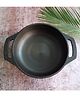 EarthBound Cast Iron Flat Kadai 9 inch - Black