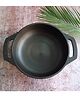 EarthBound Cast Iron Flat Kadai 11 inch - Black