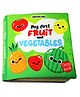 Dreamland Baby My First Cloth Book Fruit and Vegetables with Squeaker and Crinkle Paper Cloth Books - English