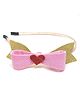 SKD Shimmer Heart Hair Band - Pink