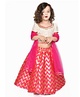 Saka Designs By Sapna Half Sleeves Laced embellished Lehenga Choli With Dupatta - Magenta Pink & Beige