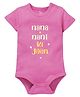 Zeezeezoo Family Theme Half Sleeves Nana And Nani Ki Jaan Printed Onesie - Pink