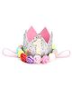 Bembika Crown Hat Adjustable Headbands Silver 1st Birthday - Silver