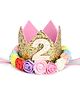 Bembika Crown Hat Adjustable Headbands  2nd Birthday - Golden