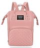 Bembika Diaper Bags For Mom And Dad Kids Diaper Bags For Travel Backpack - Chex  Light Pink