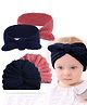 Bembika Beanie With Headband (Pack Of 2) - Peach & Blue