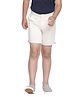 SpyBy Above Knee Length Solid Colour Short - White