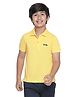 SpyBy Cotton Half Sleeves Polo T-Shirt Solid Color - Yellow