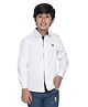 SpyBy Full Sleeves Cotton Polka Dot Printed Shirt - White