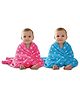 OYO BABY Fleece Baby Blanket All Season Great Gift Bath Towel Multipurpose Comforter Pack of 2 - Sky Blue & Pink
