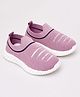 Priaansha Kids   Solid Mesh Designed Slip Ons Shoes - Peach Pink