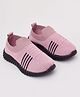 Priaansha Kids   Solid Mesh Designed Slip Ons Shoes - Peach