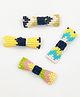 Lime By Manika Set Of 4 Mosaic Bow Hair Clips - Blue