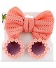 Kidofash Set Of 2 Bow Applique Embellished Headband & Flower Applique Sunglasses - Orange