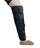 Sahyog Wellness 19 Inch Long Immobiliser Knee Brace Support for Dislocation Injuries Ligament Tear Small - Black