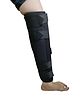 Sahyog Wellness 19 Inch Long Immobiliser Knee Brace Support for Dislocation Injuries Ligament Tear Large - Black