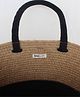 On Earth  Jute Tote Bag- Black & Beige