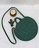 On Earth Round Sling Bag- Green