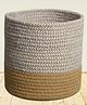 OnEarth Dual Tone Jute Baskets Small - Cream