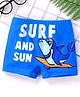 Babyhug Swimming Trunks Shark Print - Blue