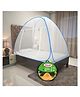 Kolar Single Bed Premium Machardani King Size Mosquito Net - Blue