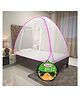 Kolar Single Bed Premium Machardani King Size Mosquito Net - Pink