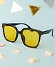 Knotty Ribbons Unisex Solid Square Sunglasses- Yellow & Black