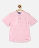 Nauti Nati Half Sleeves Standard Opaque Casual Shirt - Pink