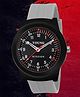 Kool Kidz Young Mission Analogue Watch Ym 605 Bk.- Grey & Black