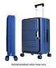 Collapsible Check In Sold ABS Trolley Luggage Bag - Blue