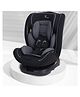 R for Rabbit Jack N Jill Grand Isofix Baby Car Seat Convertible 360 Rotatable Car Seat Of 0-12 Years Age Comes With 5 Point Safety Harness Ece R44/04 Safety Certified|(Black Grey)