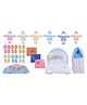Kwitchy New Born Baby Daily Essentials Items Gift Combo - Blue