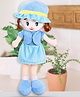 Besties Big Size Super Soft Stuffed Huggable Girl Winky Doll Washable Sky Blue - Height 100 cm