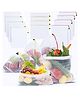 Alciono Vegetable Bags for Fridge Storage Fruit & Flowers Refrigerator Bags with Draw String Pouch Set of 12 - White