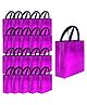 Evafly Gift Bags Reusable Shopping Bag with Handle Carry Bag Pack Of 20 - Pink