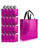 Evafly Gift Bags Reusable Shopping Bag with Handle Carry Bag Pack Of 50 - Pink