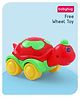 Babyhug Turtle On Wheel- Red & Green