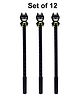 Asera 12 Pcs Superheroes Theme Batman Gel Pen Fancy Pen Gel Pen Birthday Return Gifts - Black
