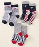 Bonjour Set of Socks Cotton Unisex Assorted,4,Colour may vary 1 (1-2y) Pack of 3
