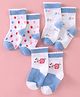 Bonjour Set of Socks Cotton Unisex Assorted,15,Colour may vary 1 (1-2y) Pack of 3