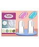 Kritiu Silicone Fingure Brush With Case Pack Of 2 - Pink & Blue