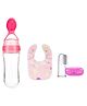Kritiu Baby Non-Toxic Food-Grade Silicone Food Feeder Printed And Fingure Toothbrush - MulticolorWith Case Combo