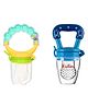 Kritiu Baby Rattel Silicone Food & Fruit Nibbler Combo Pack Of 2- Multicolor