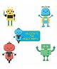 Untumble Robot Theme Decoration Posters Kit Set of 5 Posters - Pack of 5