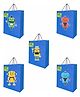 Untumble Robot Theme Party Gift Bags Blue - Pack of 10