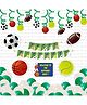 Untumble Ball Theme Swirls Decoration Party Kit for House Birthday Parties- Pack of 56