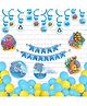 Untumble Underwater Theme Birthday Decoration Swirls Kit -Pack of 56