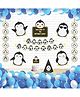 Untumble Penguin Theme Decoration Party Hats Kit for Kids- Pack of 59